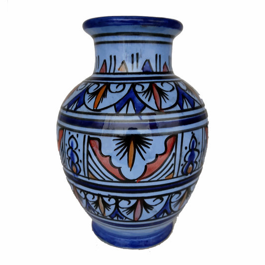Vaso Berbero Etnico Marocchino Ceramica Terracotta Orientale H. 24 cm 0202221112