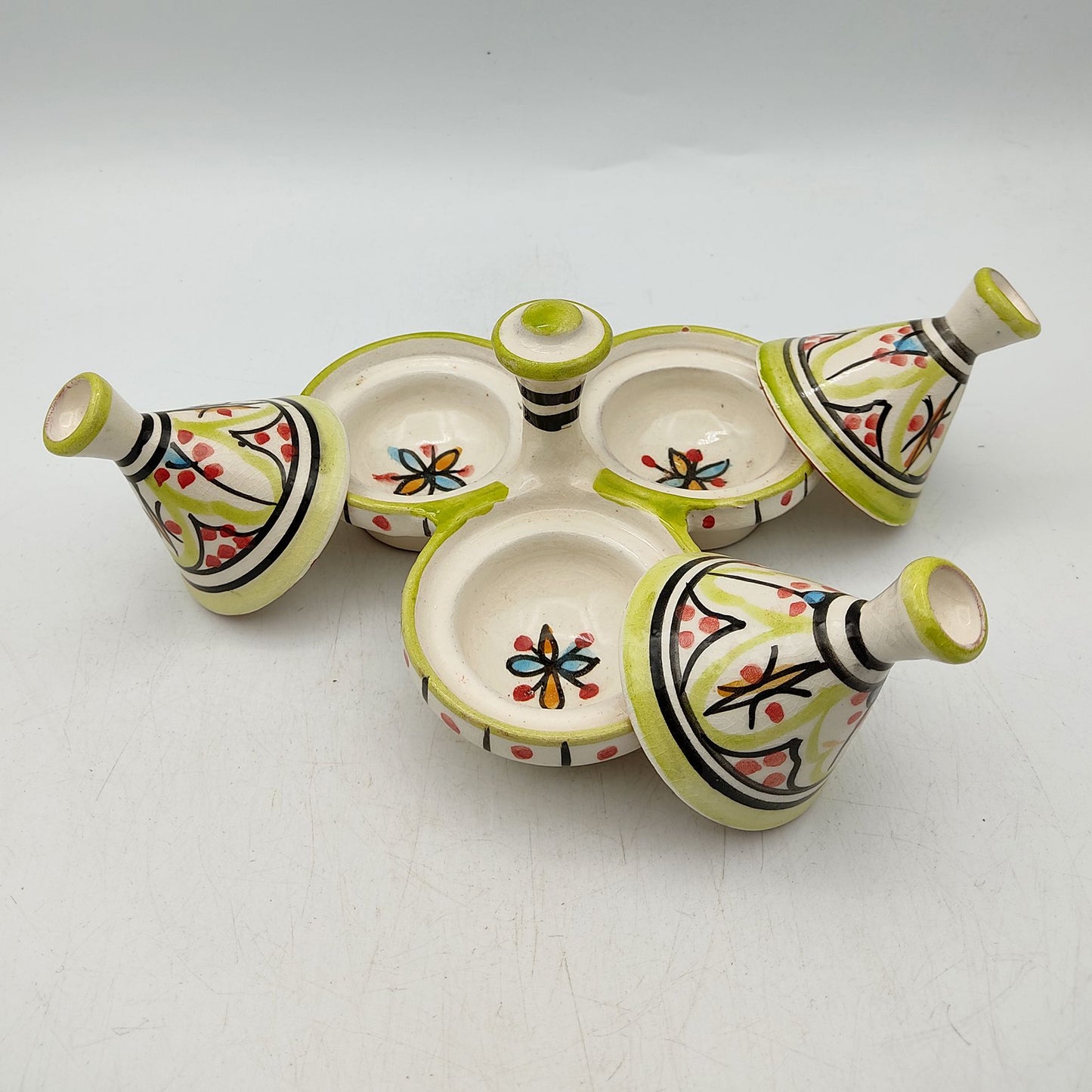 Mini Tajine Porta Spezie Salse Ceramica Terracotta Marocco Marocchina 0203221305