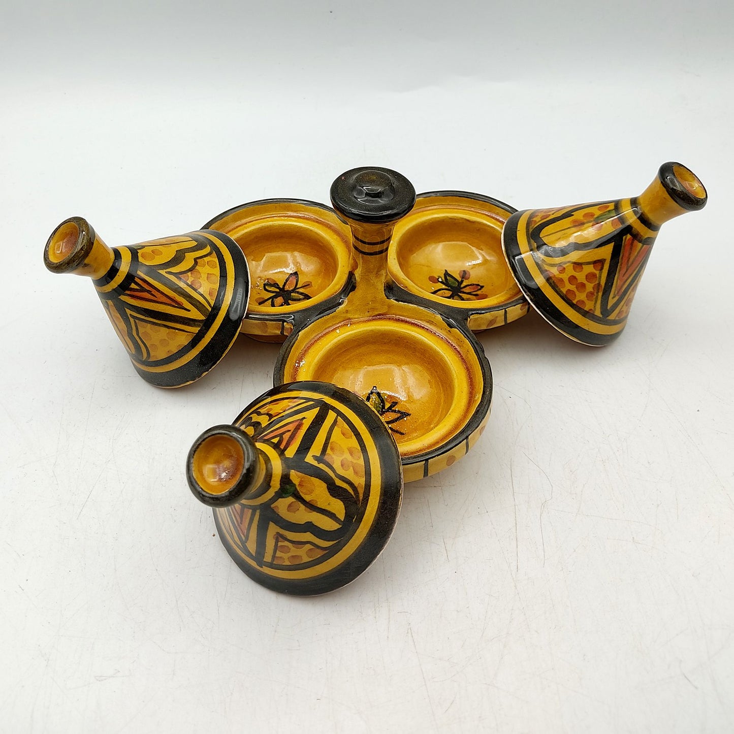 Mini Tajine Porta Spezie Salse Ceramica Terracotta Marocco Marocchina 0203221312