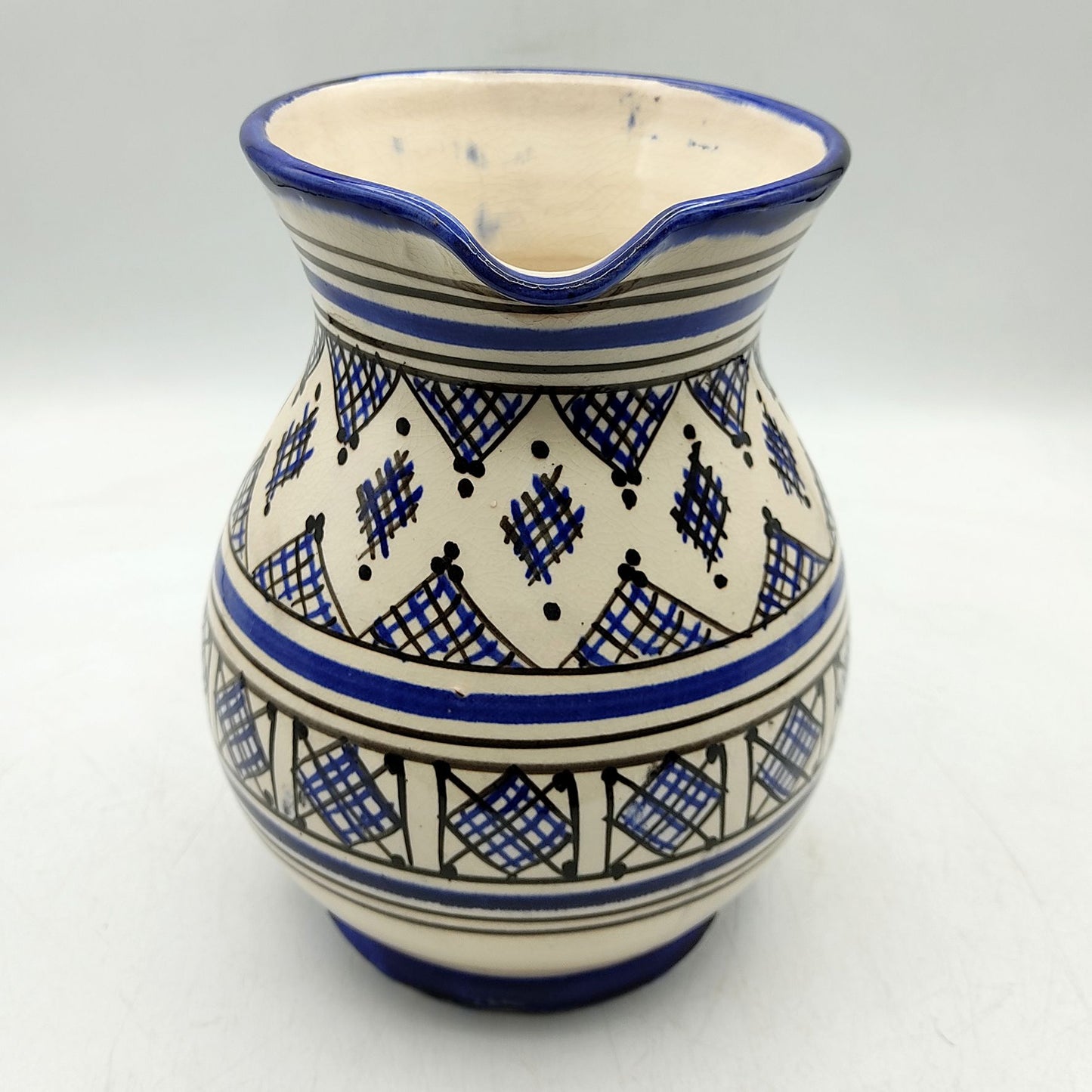 Brocca Caraffa Ceramica Terracotta Etnica Marocco Marocchina L. 1,5 Dipinta Mano 0302221002