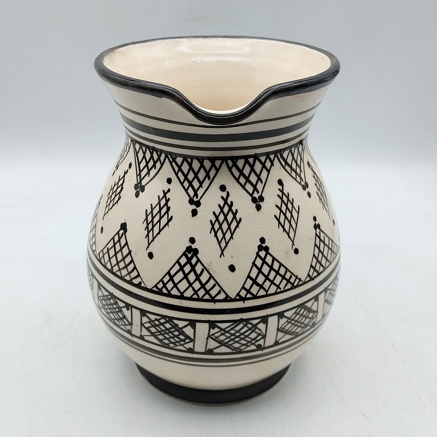 Brocca Caraffa Ceramica Terracotta Etnica Marocco Marocchina L. 1,5 Dipinta Mano 0302221004