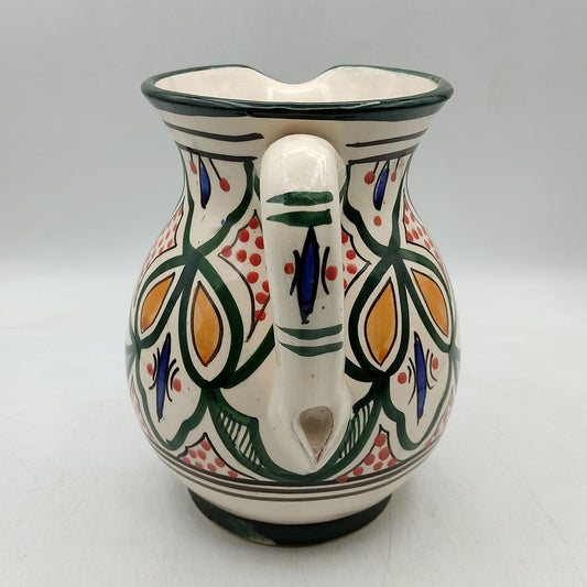 Brocca Caraffa Ceramica Terracotta Etnica Marocco Marocchina L. 1,5 Dipinta Mano 0302221010
