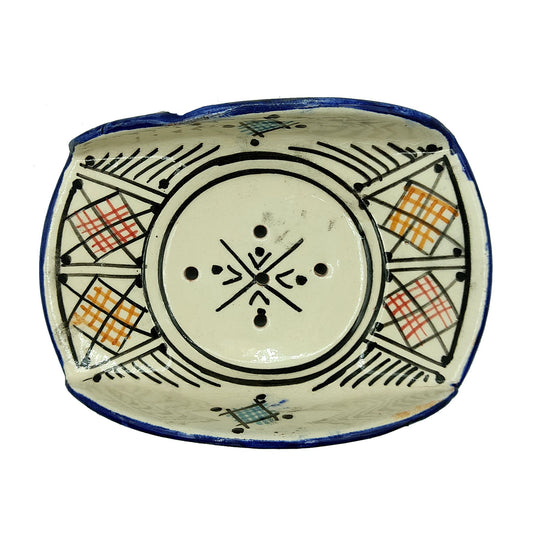 Porta Sapone Ceramica Terracotta Artigiano Etnico Marocco Marocchino 0303221409