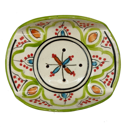 Porta Sapone Ceramica Terracotta Artigiano Etnico Marocco Marocchino 0303221416