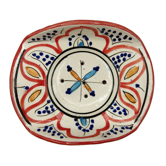 Porta Sapone Ceramica Terracotta Artigiano Etnico Marocco Marocchino 0303221423