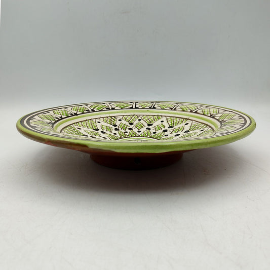 Piatto Ceramica Terracotta Parete Diam.23cm Etnico Marocchino Marocco 0401221124