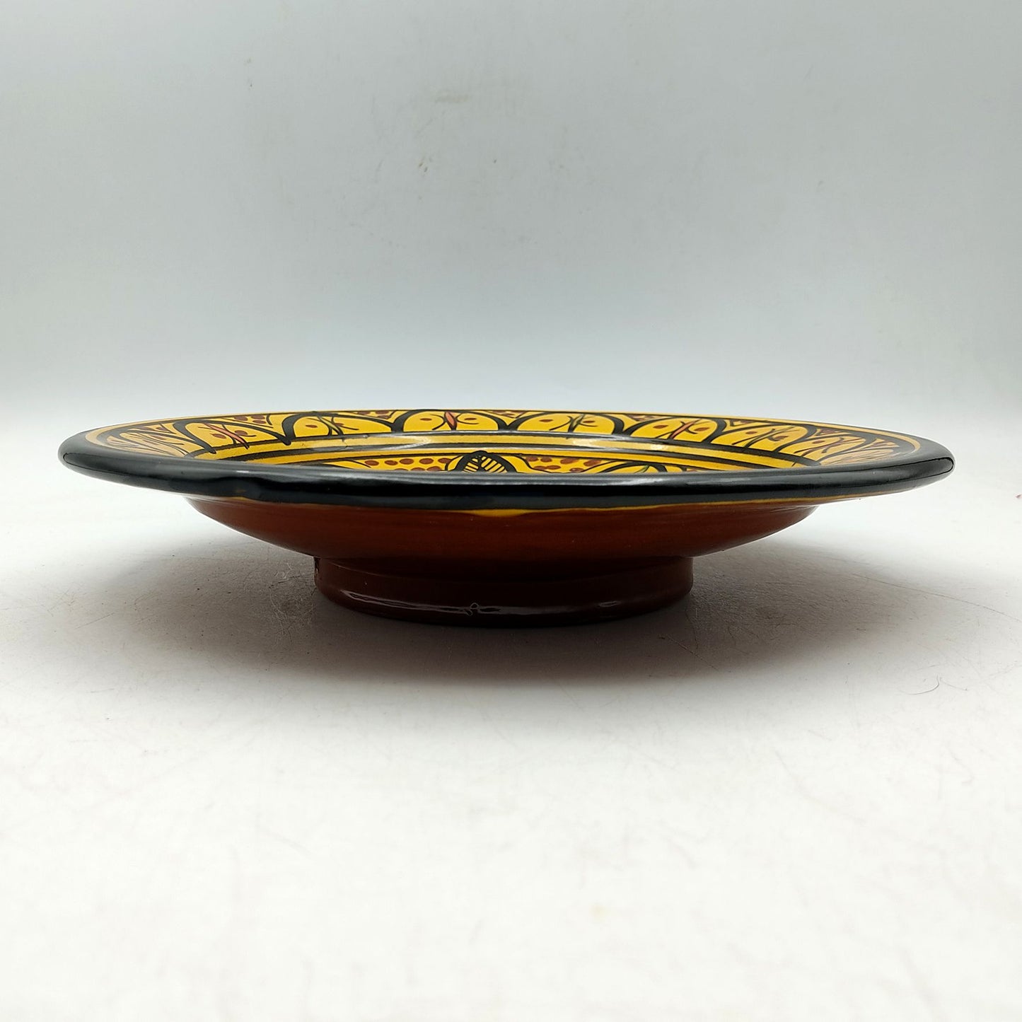 Piatto Ceramica Terracotta Parete Diam.23cm Etnico Marocchino Marocco 0401221152