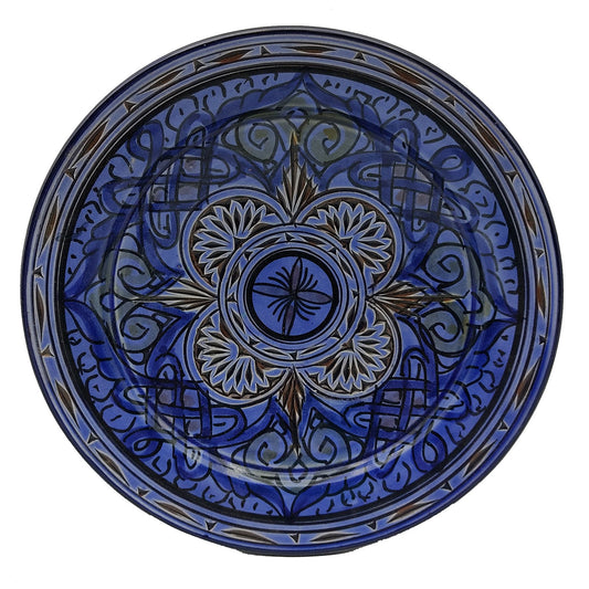 Piatto Ceramica Terracotta Parete Diam.23cm Etnico Marocchino Marocco 0401221312