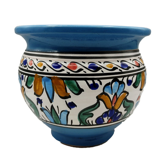 Vaso Cachepot Berbero Etnico Tunisno Marocchino Ceramica Terracotta Orientale 0411221010