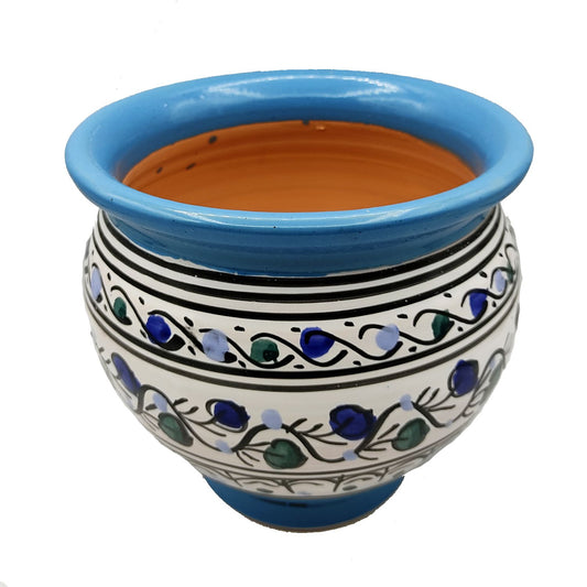 Vaso Cachepot Berbero Etnico Tunisno Marocchino Ceramica Terracotta Orientale 0411221011