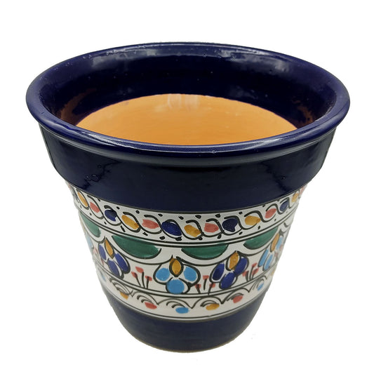 Vaso Terracotta Tunisino Marocchino Etnico Decoro Fioriera Ceramica 0411221024