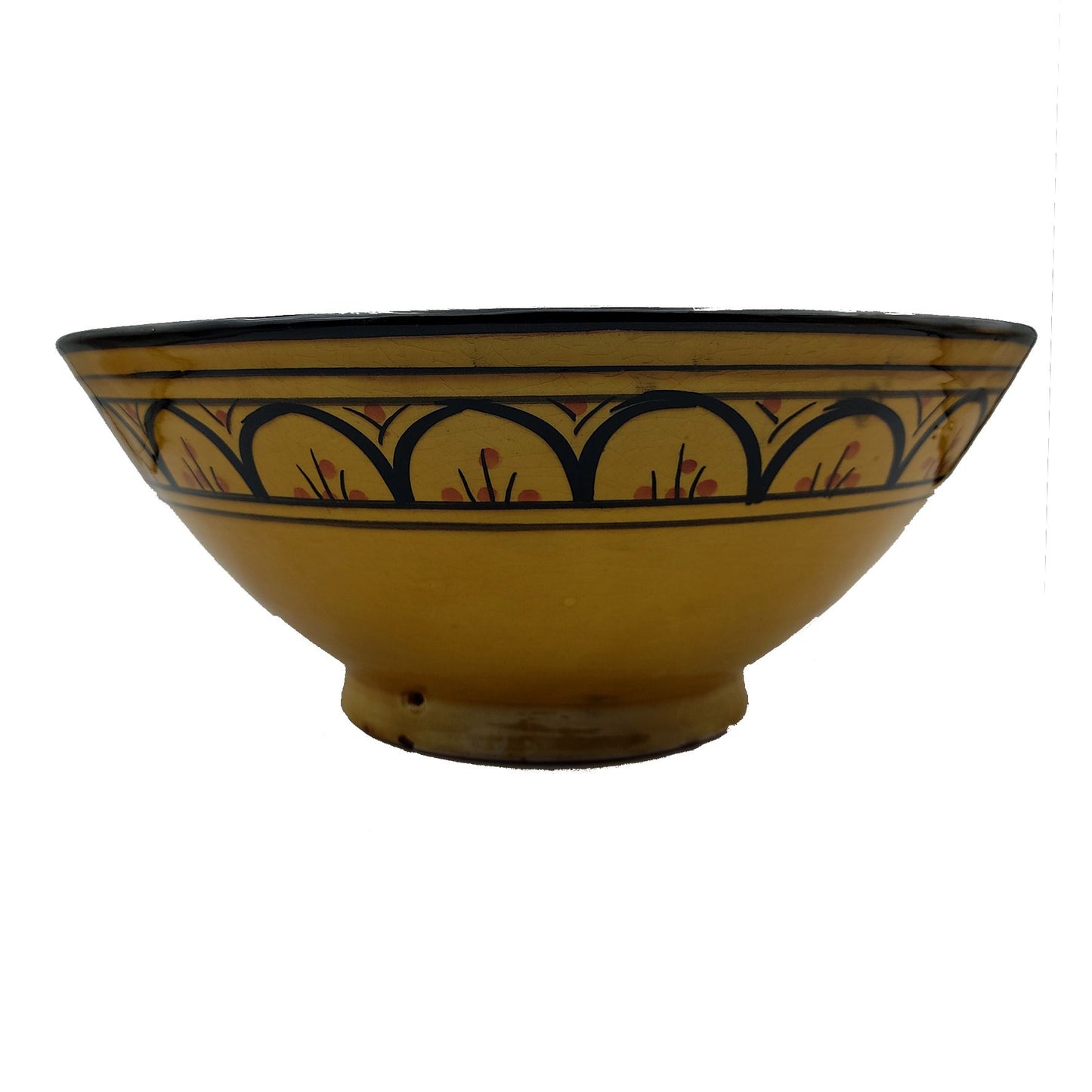 Ciotola Piatto Salse Zuppa Etnica Marocco Marocchina Ceramica Terracotta Diam. 31 cm 0902221222