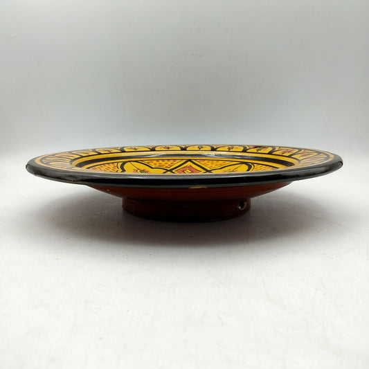 Piatto Ceramica Terracotta Parete Diam.27cm Etnico Marocchino Marocco 1101221023