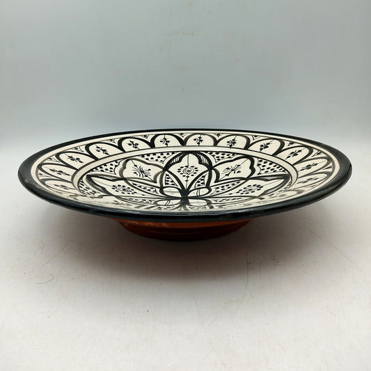 Piatto Ceramica Terracotta Parete Diam.27cm Etnico Marocchino Marocco 1101221045
