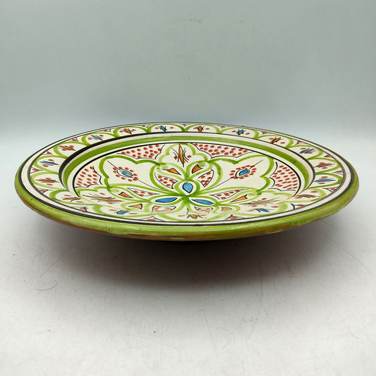 Piatto Ceramica Terracotta Parete Diam.27cm Etnico Marocchino Marocco 1101221055