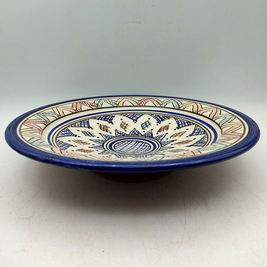 Piatto Ceramica Terracotta Parete Diam.27cm Etnico Marocchino Marocco 1101221056