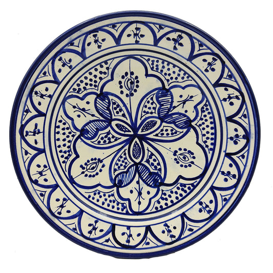 Piatto Ceramica Terracotta Parete Diam.27cm Etnico Marocchino Marocco 1101221104
