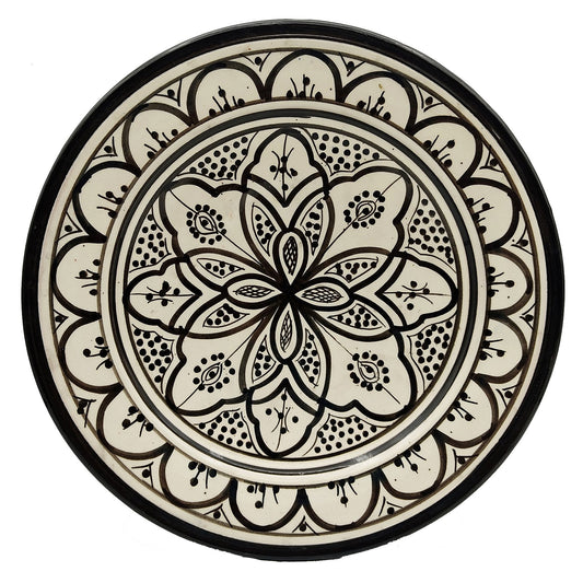 Piatto Ceramica Terracotta Parete Diam.27cm Etnico Marocchino Marocco 1101221114