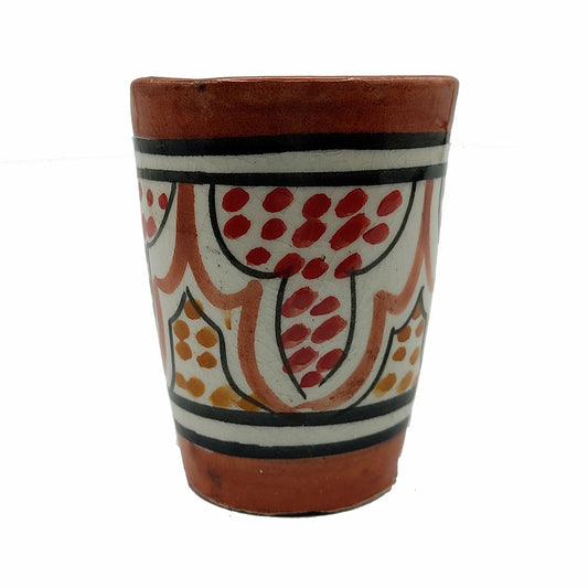 Bicchiere Acqua Vino The Liquore Ceramica Terracotta Marocco Marocchino H.8cm 1103221104