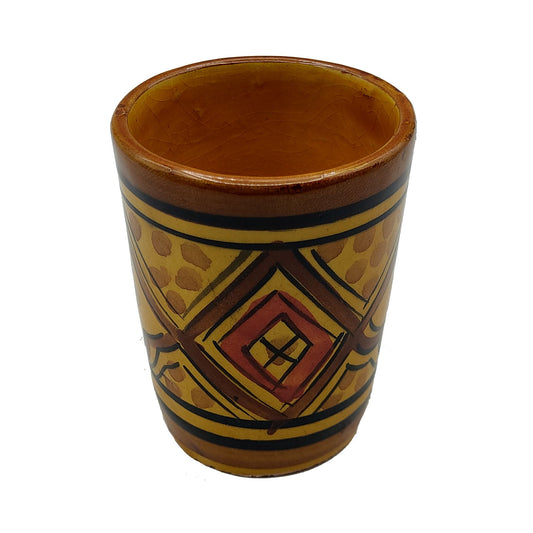 Bicchiere Acqua Vino The Liquore Ceramica Terracotta Marocco Marocchino H.8cm 1103221108
