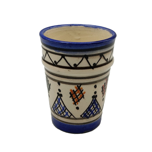 Bicchiere Acqua Vino The Liquore Ceramica Terracotta Marocco Marocchino H.10cm 1103221212