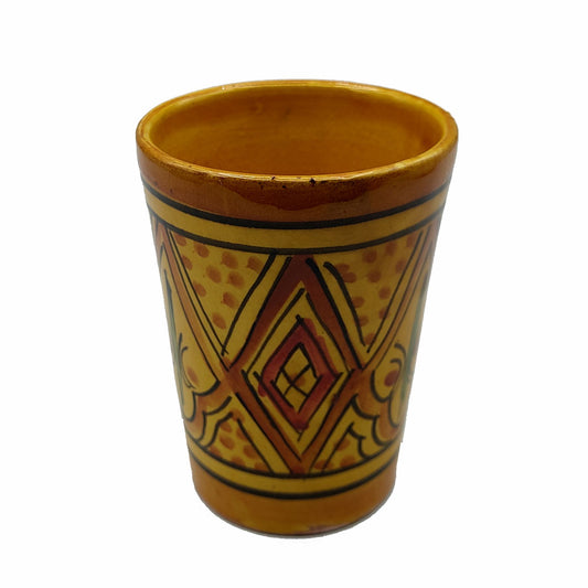 Bicchiere Acqua Vino The Liquore Ceramica Terracotta Marocco Marocchino H.10cm 1103221221