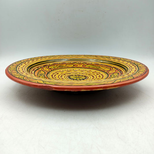 Piatto Ceramica Terracotta Parete Diam.27cm Etnico Marocchino Marocco 1301211506