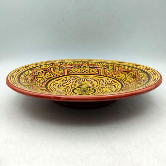 Piatto Ceramica Terracotta Parete Diam.27cm Etnico Marocchino Marocco 1301211508