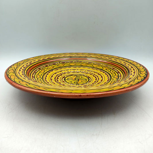 Piatto Ceramica Terracotta Parete Diam.27cm Etnico Marocchino Marocco 1301211537