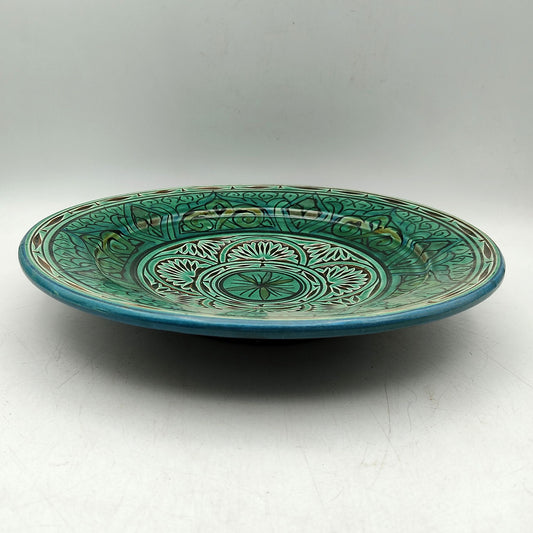 Piatto Ceramica Terracotta Parete Diam.27cm Etnico Marocchino Marocco 1301211546