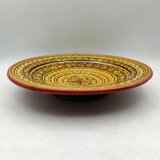 Piatto Ceramica Terracotta Parete Diam.27cm Etnico Marocchino Marocco 1301211559