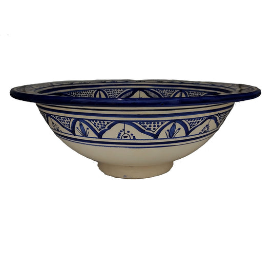 Lavabo Lavandino da Bagno Ceramica Terracotta Etnico Marocco Marocchino 1603221105