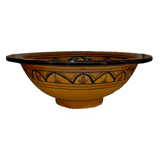 Lavabo Lavandino da Bagno Ceramica Terracotta Etnico Marocco Marocchino 1603221110