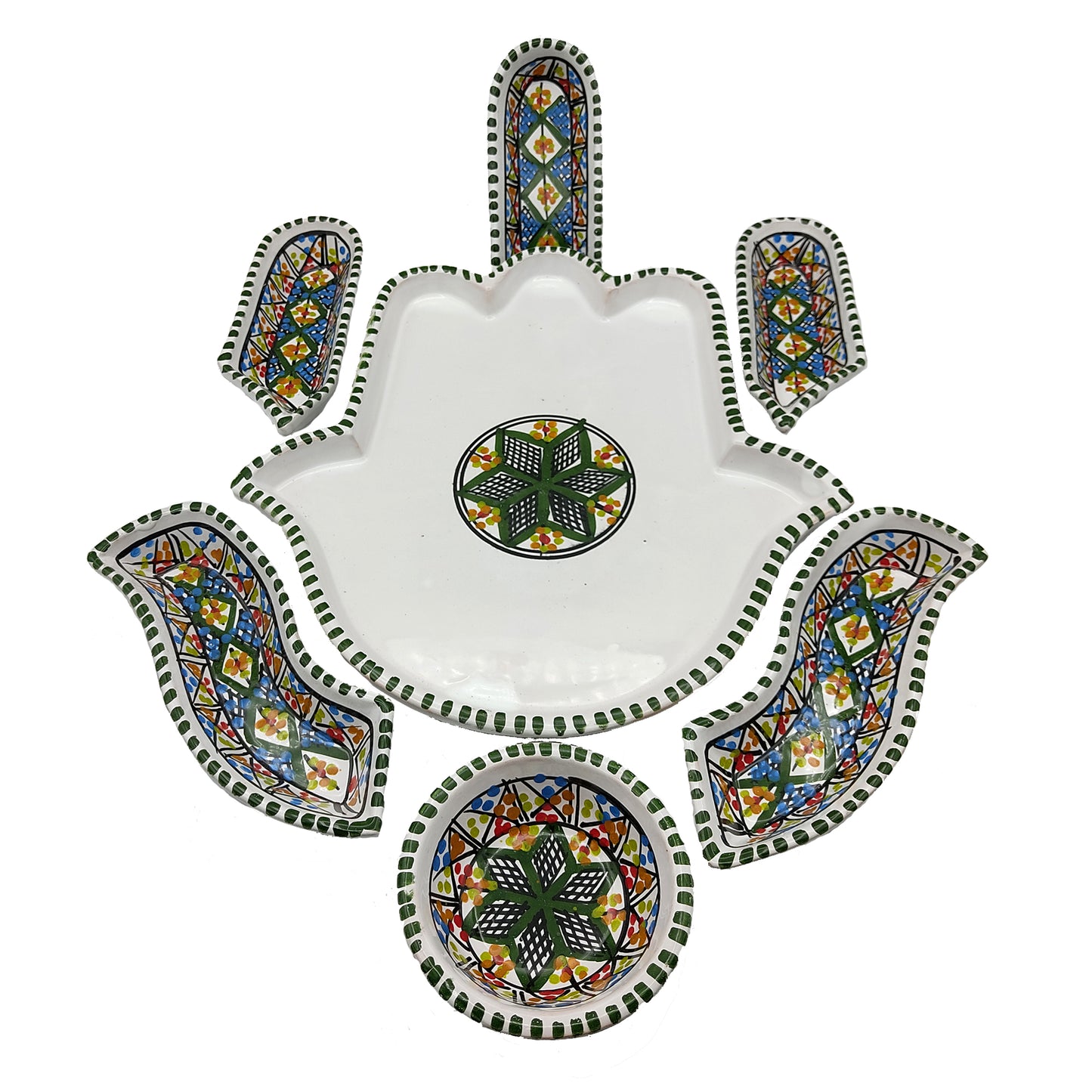 Antipastiera Piatto Etnico Ceramica Terracotta Tunisina Marocchina 2611201213