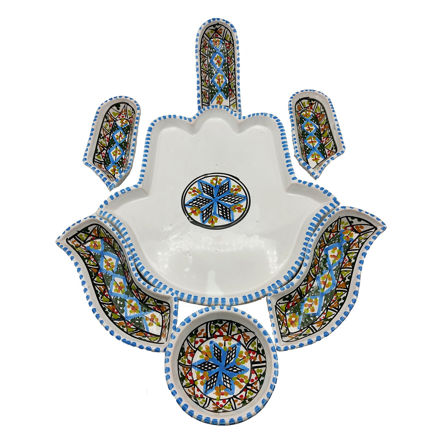 Antipastiera Piatto Etnico Ceramica Terracotta Tunisina Marocchina 2611201215