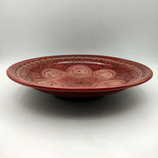Piatto Ceramica Terracotta Parete Diam.30cm Etnico Marocchino Marocco 1801221126