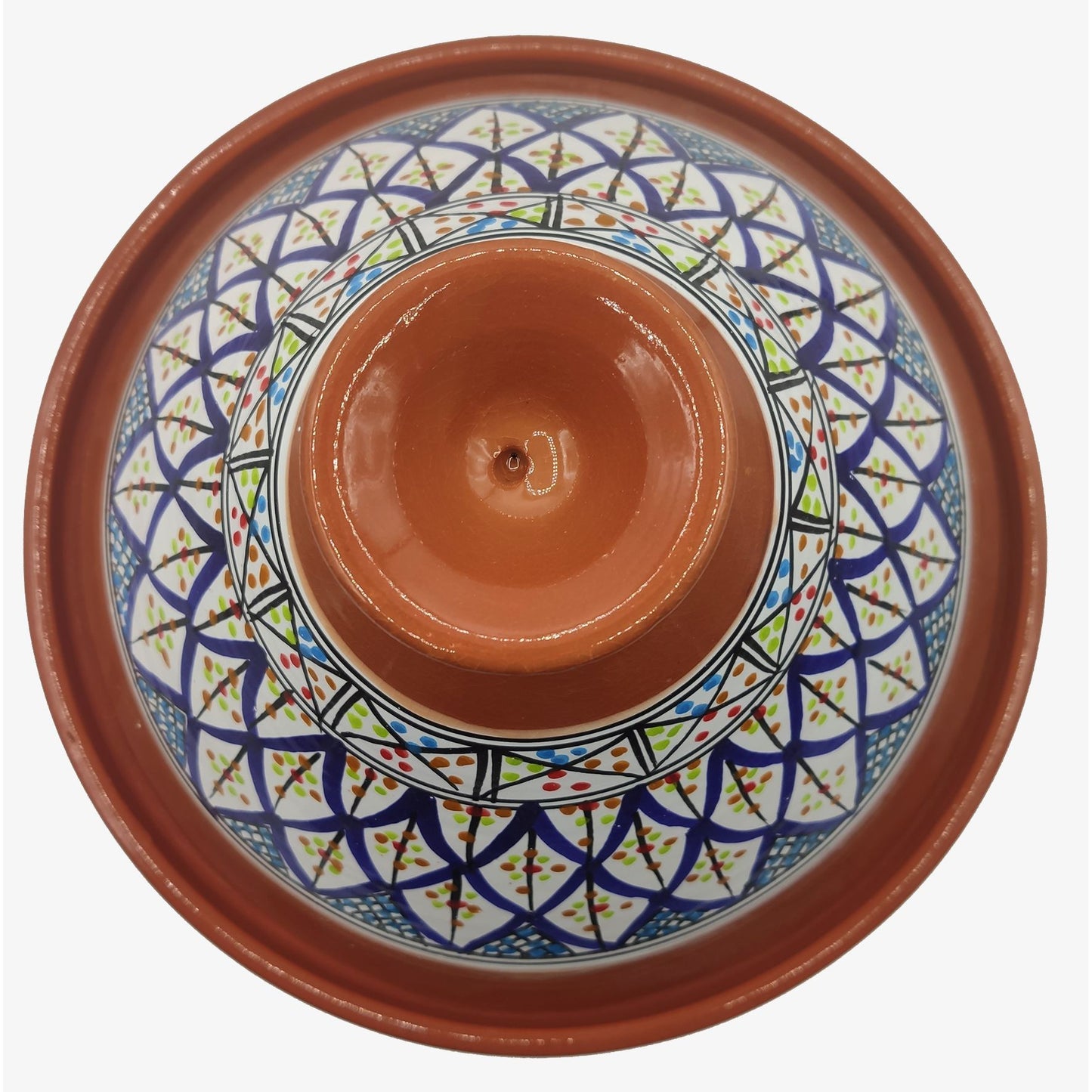 Tajine Pentola Terracotta Piatto Etnico Marocchino Tunisino XL 32cm 2910201100