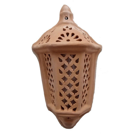 Arredo Etnico Applique Parete Lampada Terracotta Tunisina Marocchina 0211201008