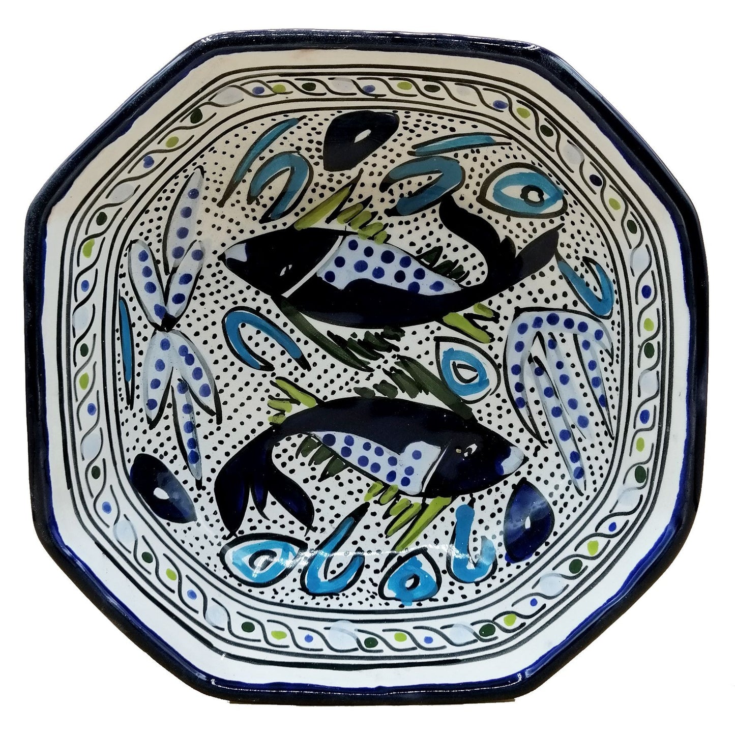 Piatto primo ciotola salse contorni pesce Ceramica Tunisina 0311201236