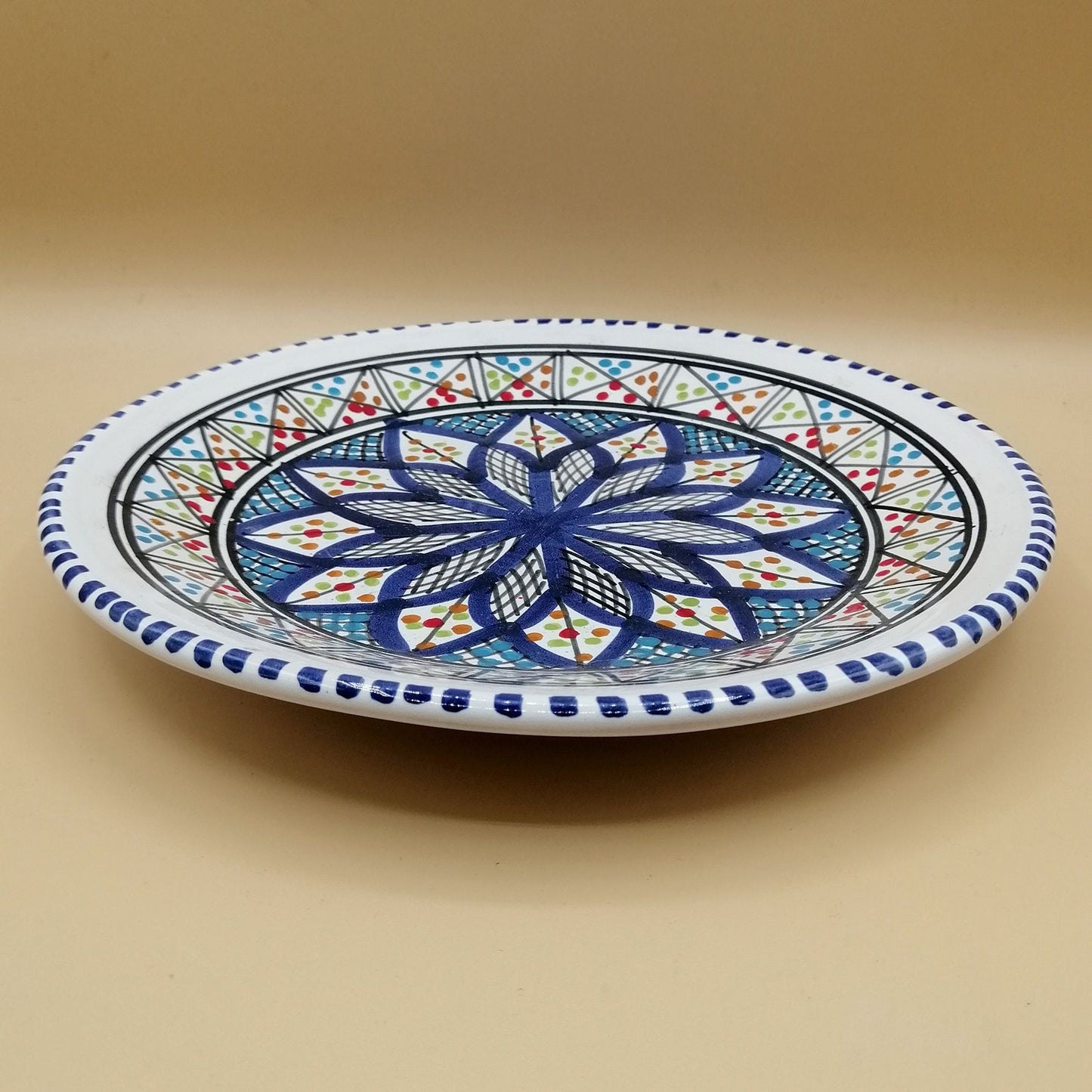 Etnico Arredo Piatto Ceramica Portata Decorativo Marocchino Tunisino 0411201201