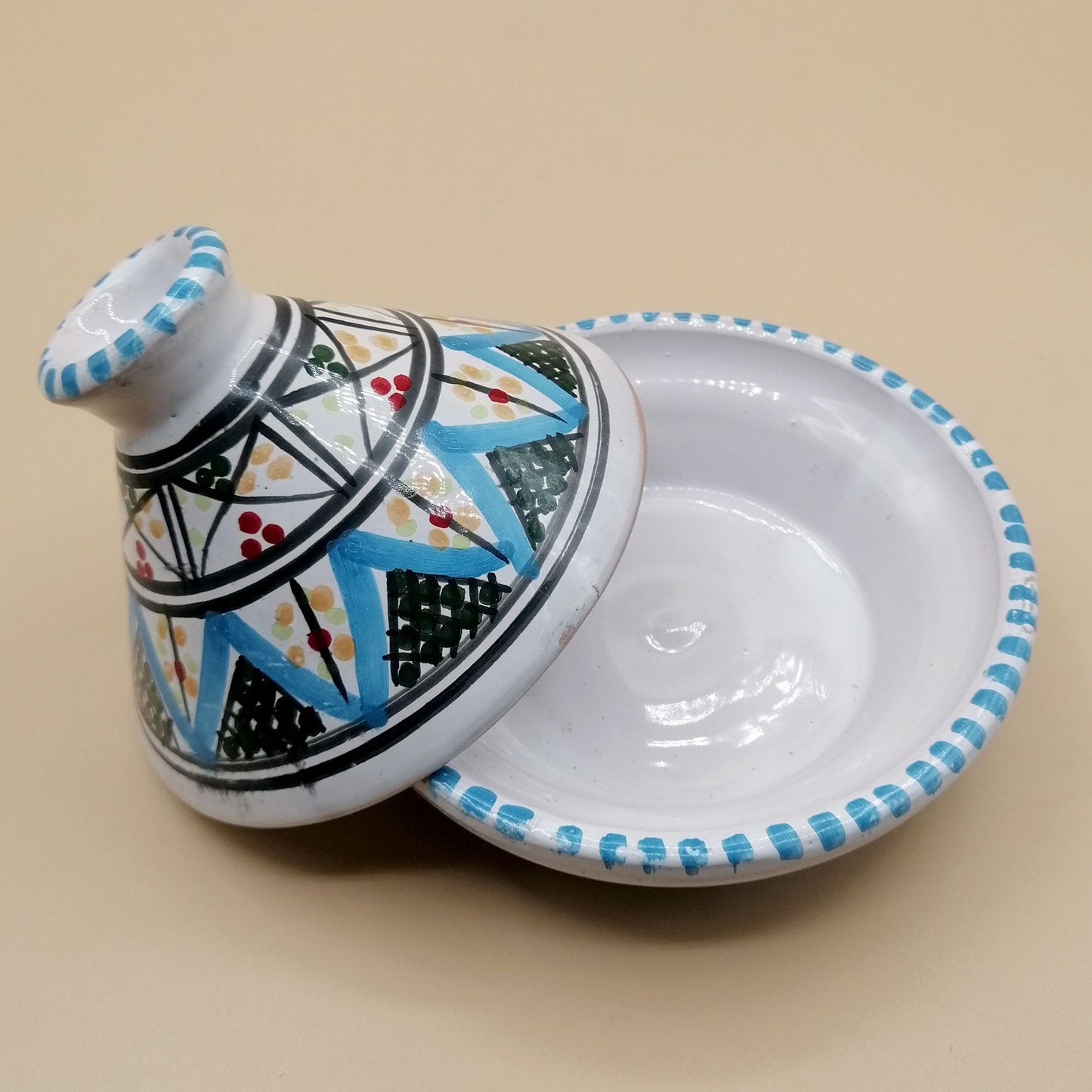 Mini Tajine Etnico Porta Spezie Salse Ceramica Marocchina Tunisina 1211201234
