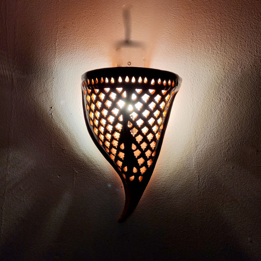 Arredo Etnico Applique Parete Lampada Ceramica Tunisina Marocchina 2411201204