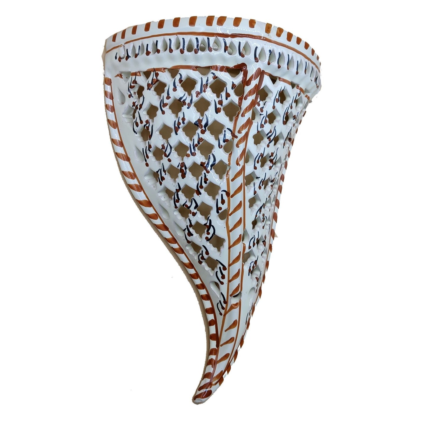 Arredo Etnico Applique Parete Lampada Ceramica Tunisina Marocchina 2411201204