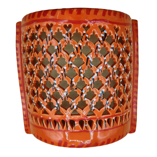 Arredo Etnico Applique Parete Lampada Ceramica Tunisina Marocchina 2511201107