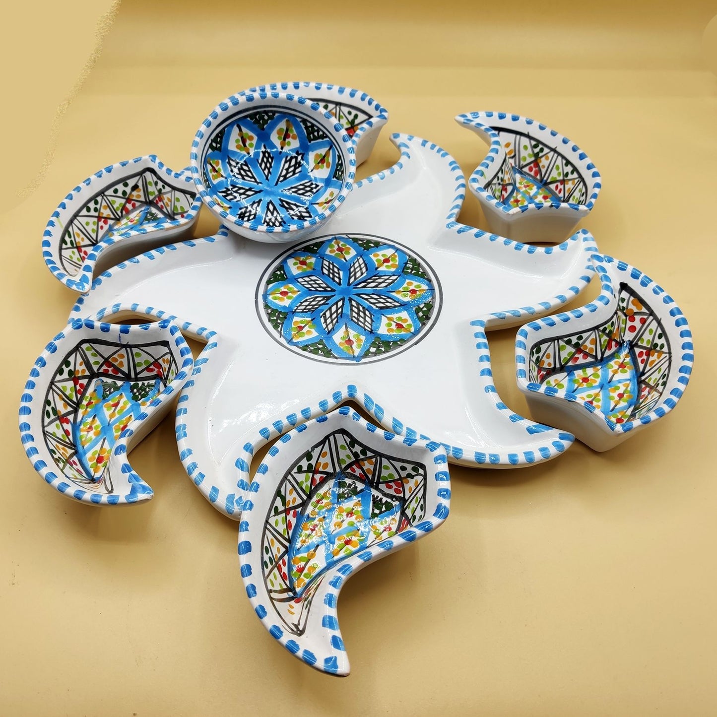 Antipastiera Piatto Etnico Ceramica Terracotta Tunisina Marocchina 2611201203