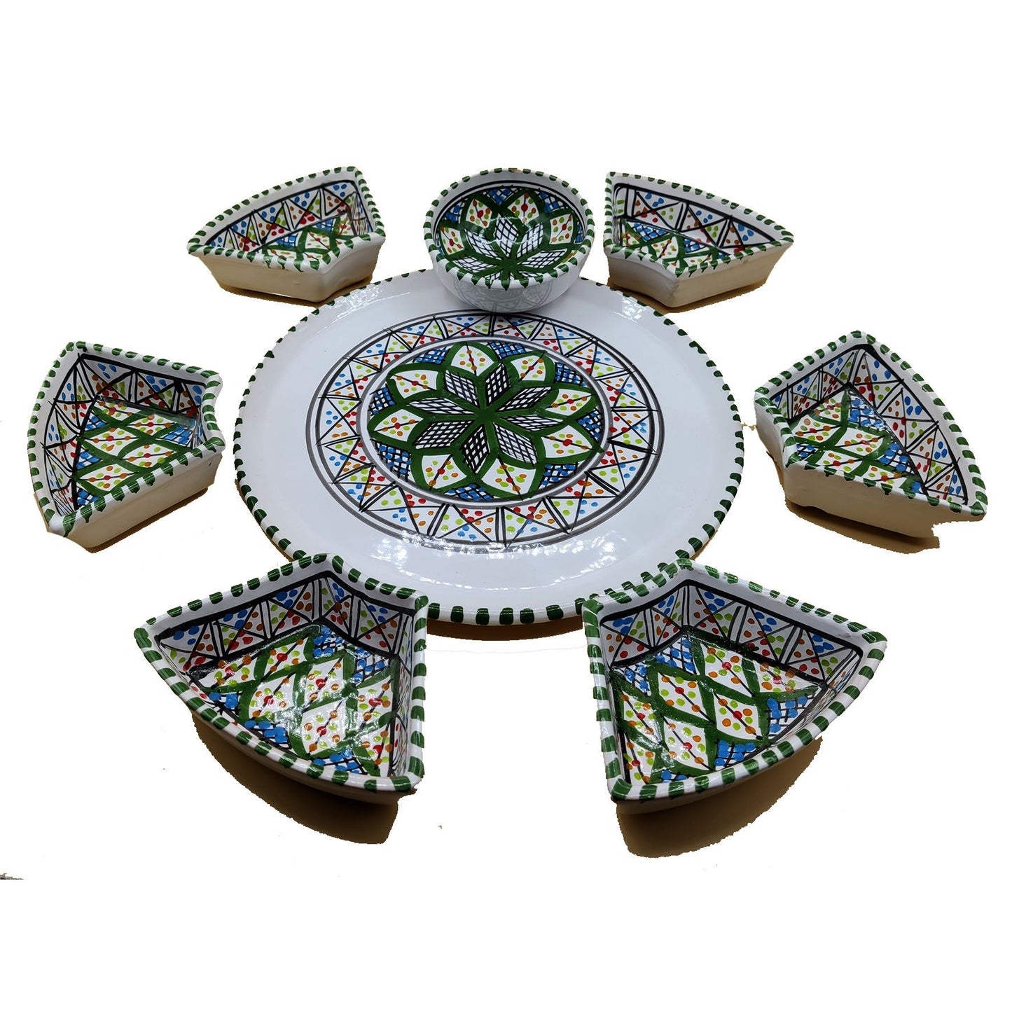 Antipastiera Piatto Etnico Ceramica Terracotta Tunisina Marocchina 2611201209
