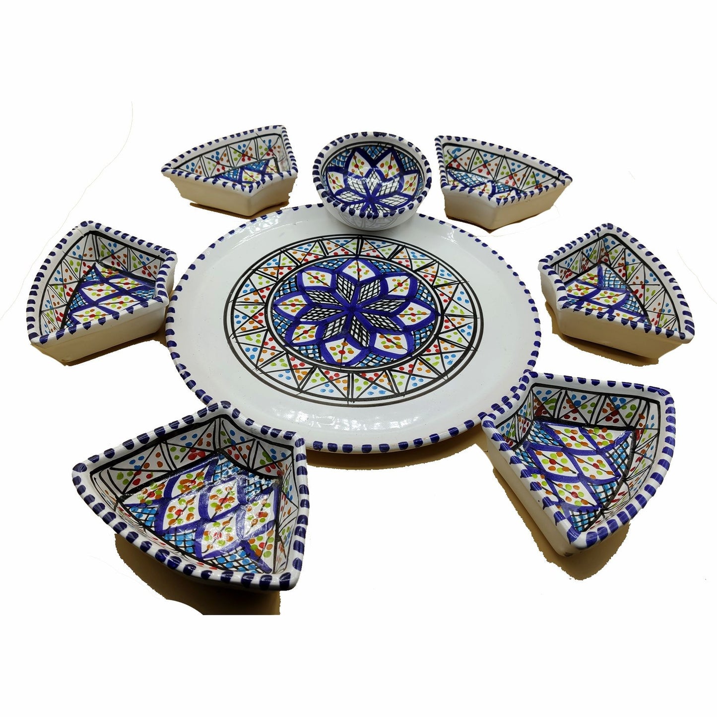 Antipastiera Piatto Etnico Ceramica Terracotta Tunisina Marocchina 2611201210