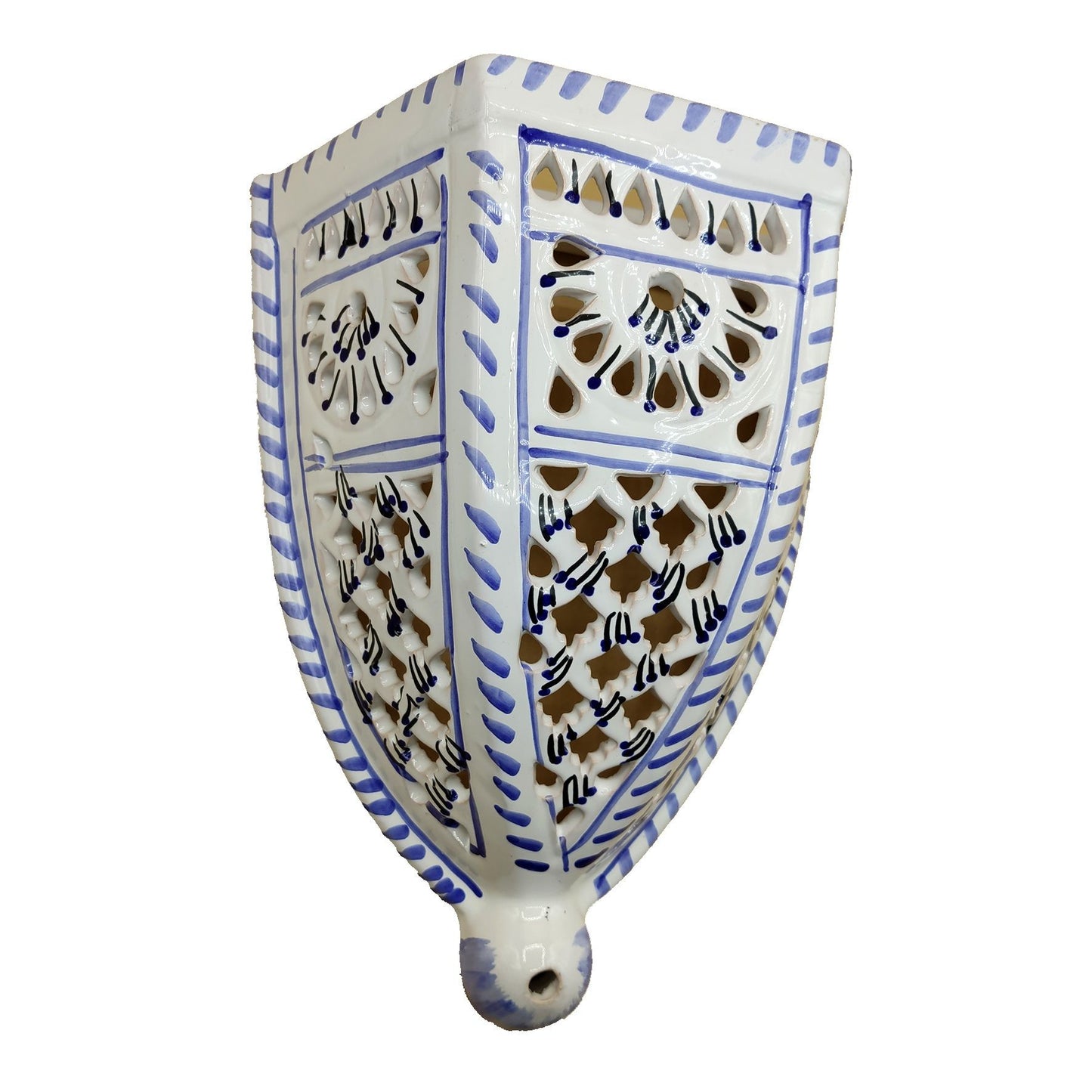 Arredo Etnico Applique Parete Lampada Terracotta Tunisina Marocchina 0412001005