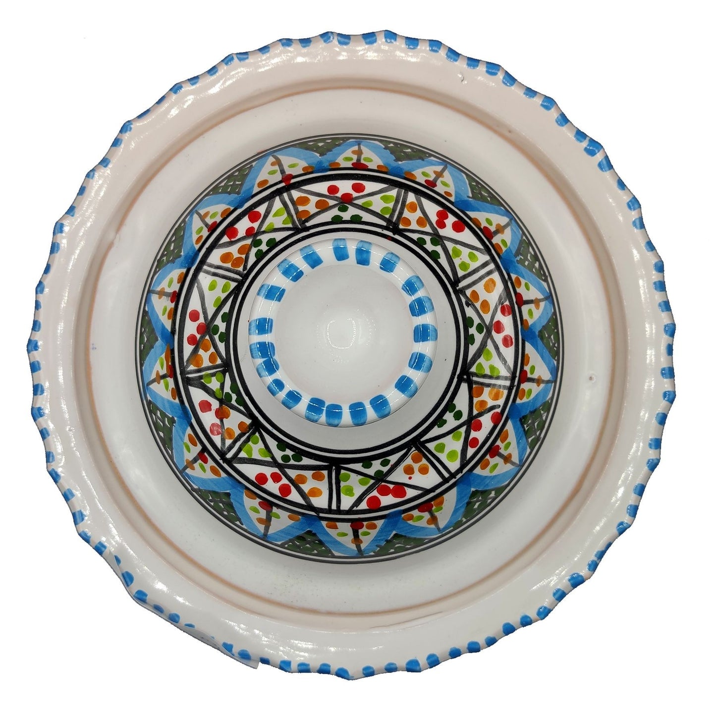 Pentola da Servizio Zuppiera Ceramica Etnica Tunisina Marocchina 2212200930