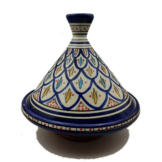 Tajine Decorativa Ceramica Terracotta Marocco Marocchina Etnica Dipinta a Mano 2302221112